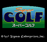 Super Golf (Japan) Title Screen
